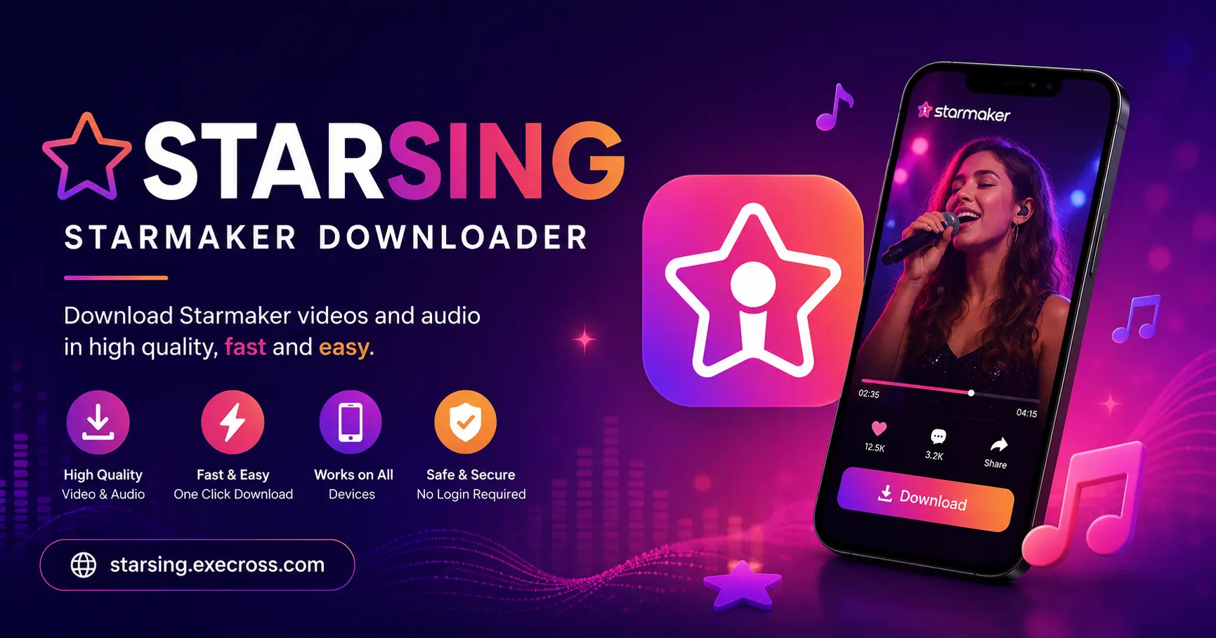 How to download Starmaker songs & recordings
